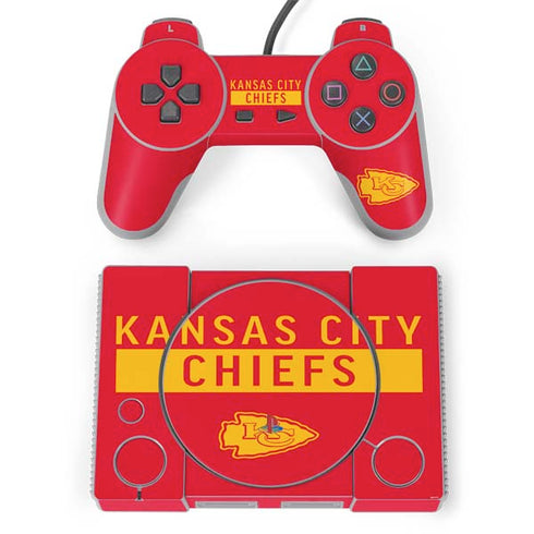 NFL Kansas City Chiefs Red Performance Series PlayStation Classic Bundle Skin